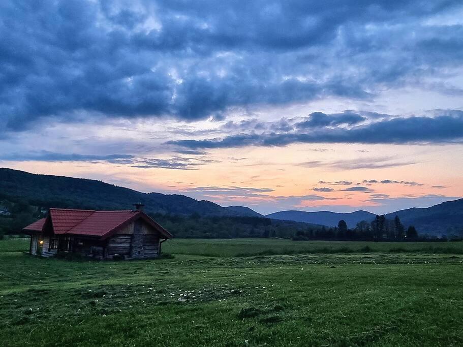 Polanka Beskid Niski Cute Cabin With Spectacular Views Hanczowa Dış mekan fotoğraf