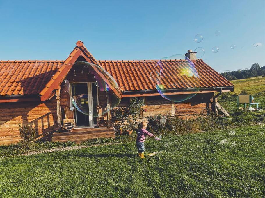Polanka Beskid Niski Cute Cabin With Spectacular Views Hanczowa Dış mekan fotoğraf