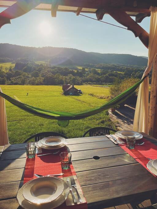 Polanka Beskid Niski Cute Cabin With Spectacular Views Hanczowa Dış mekan fotoğraf