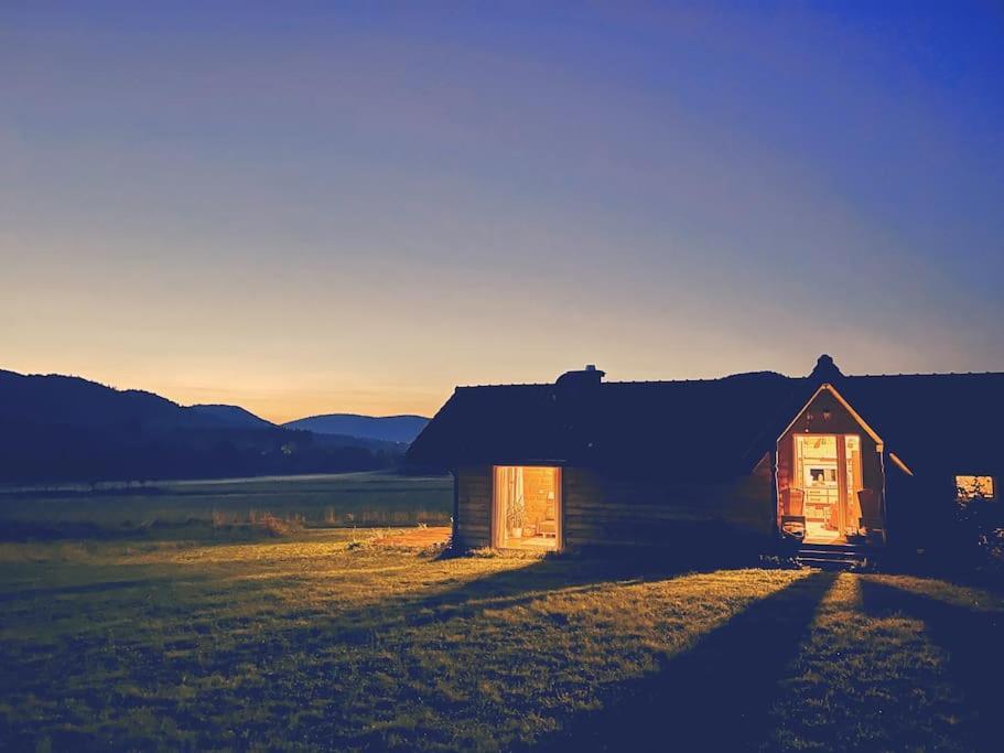 Polanka Beskid Niski Cute Cabin With Spectacular Views Hanczowa Dış mekan fotoğraf